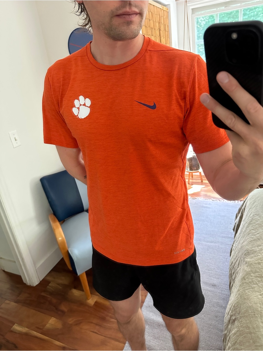 Nike Large Dri-Fit Clemson Orange Shirt